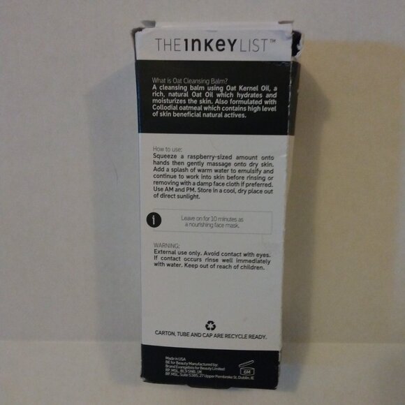The Inkey List Oat Make-up Removing Cleansing Balm 5 oz New & Sealed - Picture 3 of 5